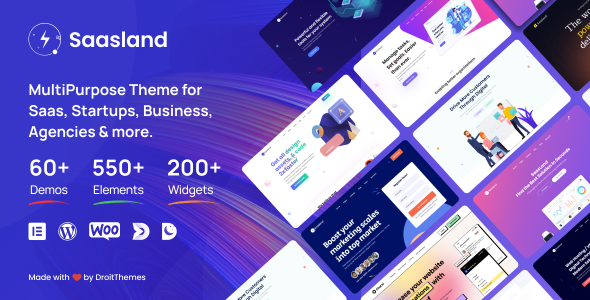 Saasland - Saas, Startup, Technology & IT Solutions WordPress Theme