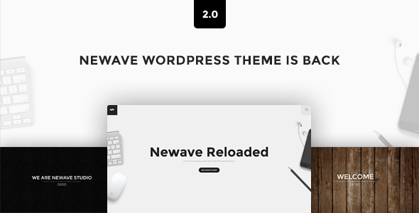 Newave - WordPress Responsive One Page Parallax Theme